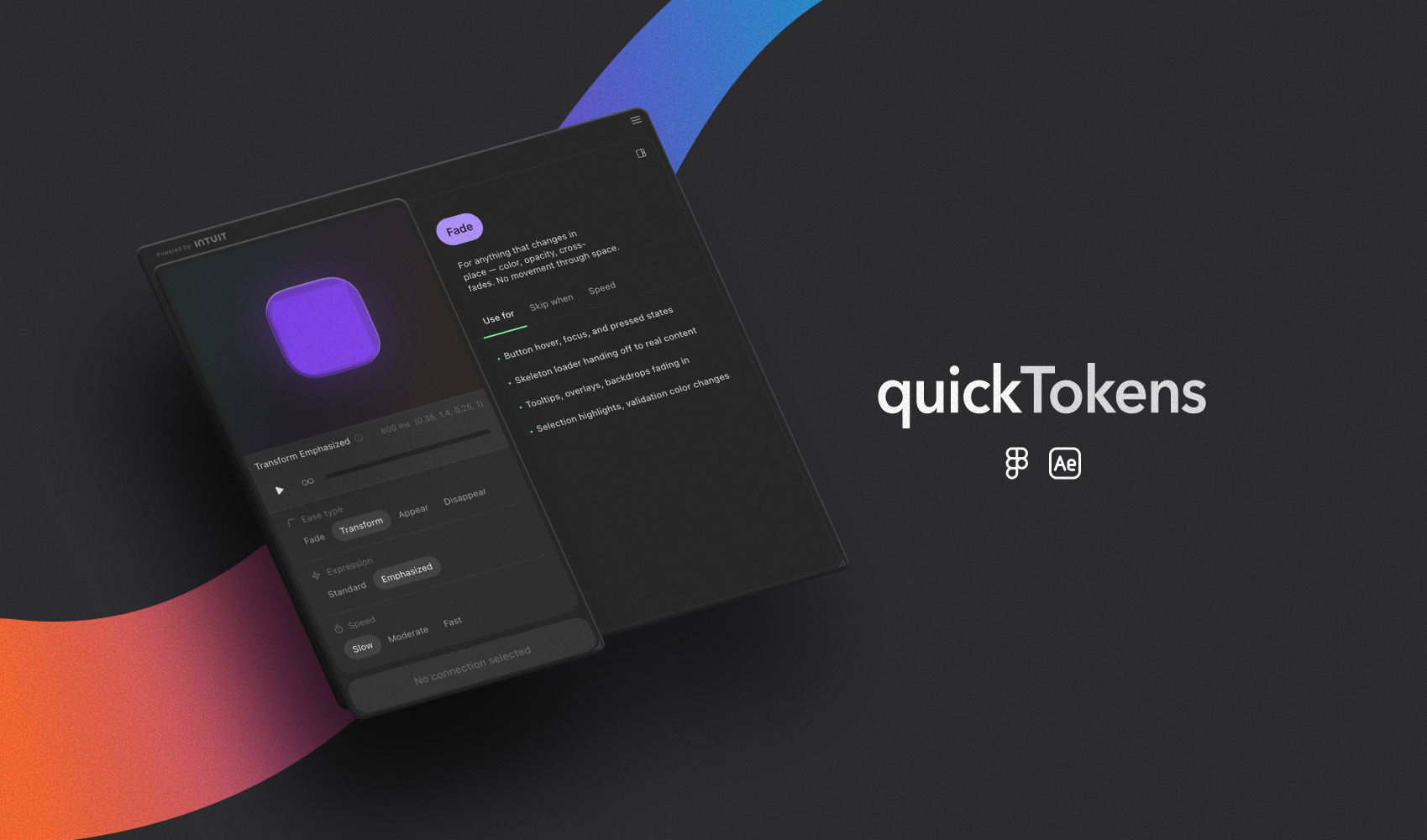 QuickTokens plugin panel